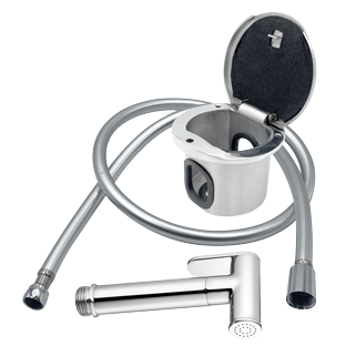 Handdusche Mit Niro Einbaukasten; Schlauchl&auml;nge=2,5m - N0132258 72dp - N0132258