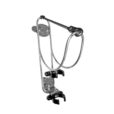 Niro Rettungsringhalterung Mit Halter F&uuml;r Rettungslicht, Montage Auf Reling &Oslash;25mm Oder Trennwand - N1725520 72dpi - N1725520