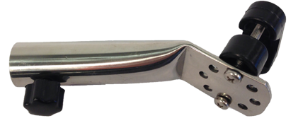 Niro Flaggenstockhalter F&uuml;r Montage Auf Reling 45&deg;, Innenma&szlig; &Oslash;22mm - N2122020 - N2122020
