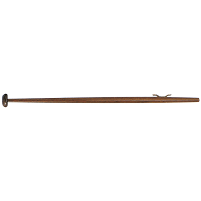 Flaggenstock, Lackiertes Holz, L=1000mm, &Oslash;28mm, Fu&szlig; &Oslash;22mm, Mit Kunststoffklampe - N2128100 72dpi - N2128100