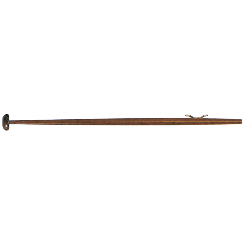 Flaggenstock, Lackiertes Holz, L=1000mm, &Oslash;28mm, Fu&szlig; &Oslash;22mm, Mit Kunststoffklampe - N2128100 72dpi - N2128100