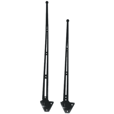 Kunststoff Flaggenstock, L=350mm, Mit 90&deg; Fu&szlig;, F&uuml;r Schlauchboote, Satz 6 St&uuml;ck - N2140027 72dpi - N2140027
