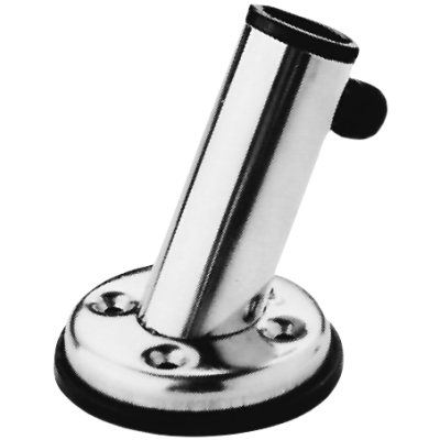 Niro Flaggenstockhalter Mit Fu&szlig; 45&deg;, Innenma&szlig; &Oslash;22mm - N2160000 72dpi - N2160000