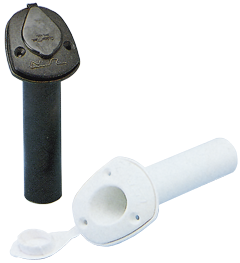 Kunststoff Einbau-Angelrutenhalter mit Wasserdichter B&uuml;chse, L=230, Max. &Oslash;40mm, Wei&szlig; - N6693 w 72dpi - N6693/W