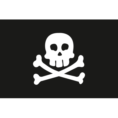 Piraten Flagge 50x75cm - Pirat5075 72dpi - PIRAT5075
