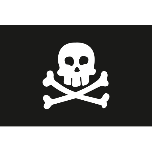 Piraten Flagge 50x75cm - Pirat5075 72dpi - PIRAT5075