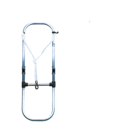 Aluminium Badeleiter F&uuml;r Schlauchboot, 3-Stufen, Abm. Ausgeklappt 300x930mm, Rohr &Oslash;25mm - S1130003 72dpi - S1130003
