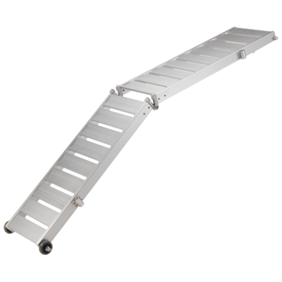 Aluminium Gangway Mit R&auml;dern & Aluminium Lauffl&auml;che, 2-Teilig, Tragegewicht 160kg - S6331230 72dpi - S6331230