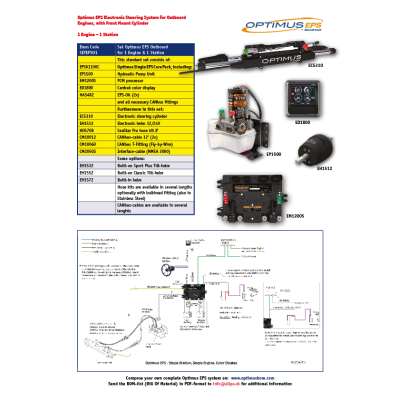 Seastar Set Optimus Eps F&uuml;r 1 Motor & 1 Steuerstand - Seteps01 2 - SETEPS01