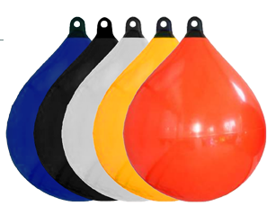 Solid Head Boje, &Oslash;350, L=480mm, Orange Mit Schwarzem Kopf (Gr&ouml;&szlig;e 1) - Solid head buoy s - 9059541