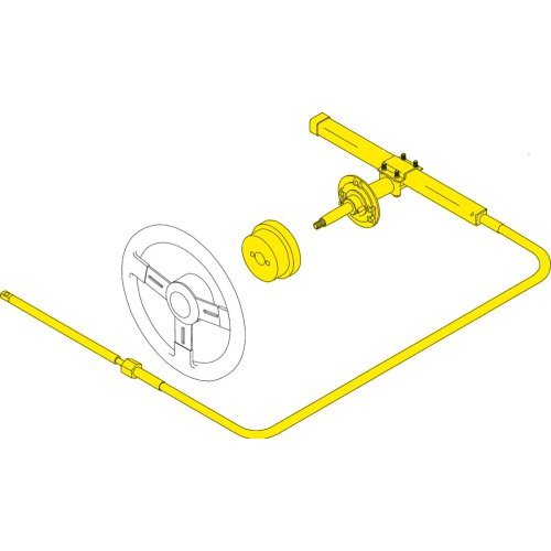 Seastar Safe-T Ii (No-Feedback) 3.2 Rotary Steuersystem Mit Kabel 30' (9.15m) - Ss13230 3 - SS13230