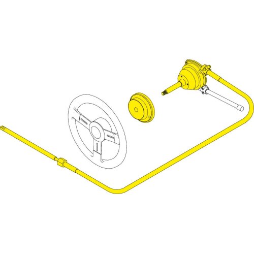 Seastar 'Nfb' (No-Feedback) 4.2 Rotary Steuersystem Mit Kabel 19' (5.79m) - Ss14719 02 - SS14719