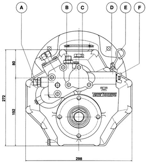 Technodrive Hydraulisches Wendegetriebe Tm345a, R=2,00:1 - Tm345a200 02 72dpi - TM345A200