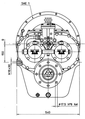 Technodrive Hydraulisches Wendegetriebe Tm360, R=3,50:1 - Tm360300 01 72dpi - TM360350