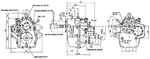 Technodrive Hydraulisches Wendegetriebe Tm93a, R=2,09:1 - Tm93a209 01 72dpi - TM93A209