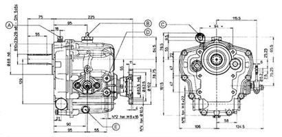 Technodrive Mechanisches Wendegetriebe Tmc60p, R=2,00:1 - Tmc60p200 01 72dpi - TMC60P200